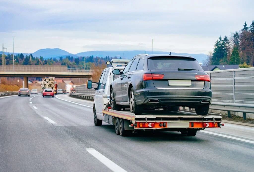 waiting for tow truck