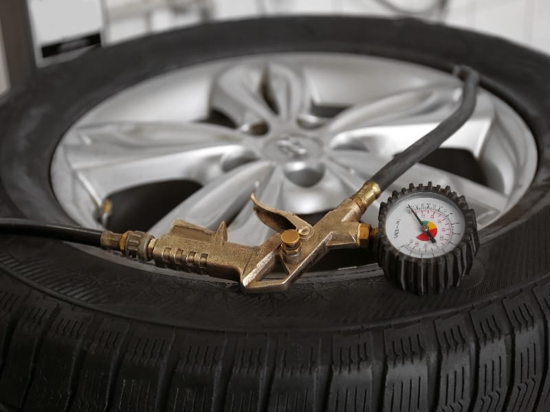 I-5 flat tire change